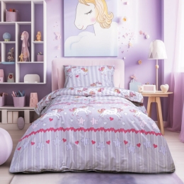 Beauty Home Σετ παπλωματοθήκη μονή Myth Art 6236 160x240 Λιλά