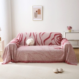Beauty Home Ριχτάρια σετ 3τμχ Art 8611 (180x160 + 180x250 + 180x300) Κόκκινο