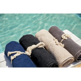 Πετσέτα πισίνας Dunes Vat Dyed 90x180 450gsm  Μαύρο Beauty Home