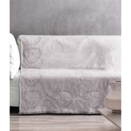 Makis Tselios Home Καλοκαιρινό Διθέσιο Ριχτάρι Cadena 180x250cm Silver