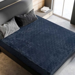 Σεντόνι Flannel GELID ANTHRACITE flannel-διπλό-με-λάστιχο-140-x-200-30-εκ
