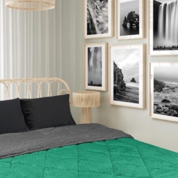 Κουβερτοπάπλωμα CHILL GREEN ANTHRACITE κουβερτοπάπλωμα-μονό-160-x-220-εκ