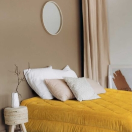 Κουβερτοπάπλωμα UNICOLORE YELLOW κουβερτοπάπλωμα-king-240-x-260-εκ