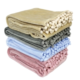 Makis Tselios Home Pommy Κουβέρτα Fleece Μονή 160x240 Blue