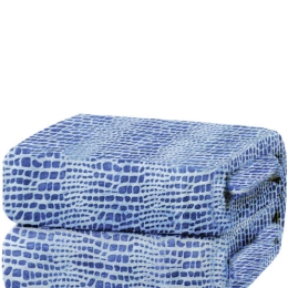 Makis Tselios Home Petra Κουβέρτα Fleece Υπέρδιπλη 220x240 2 Blue Grey