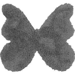 Παιδικό Χαλί DARK GREY SHADE BUTTERFLY 120-x-120-εκ