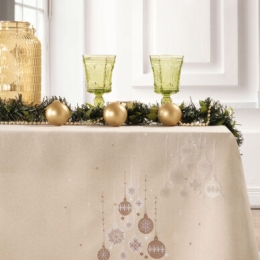 Makis Tselios Home Spirit Χριστουγεννιάτικο Τραπεζομάντηλο Spirit Μ140xΠ180εκ.
