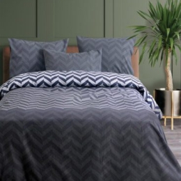 Makis Tselios Home Σετ Σεντόνια King Size με λάστιχο 180×200+40cm Zic Zac Grey