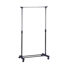 Καλόγερος - Κρεμάστρα 788781 75x42x80-155cm Black Ankor Μέταλλο