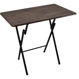 Τραπέζι Πτυσσόμενο 774357 80x50x70 Dark Brown Ankor Μέταλλο,Ξύλο