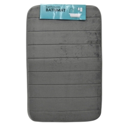 Πατάκι Μπάνιου Memory Foam 812530 80x50cm Grey Ankor 50 X 80 PVC