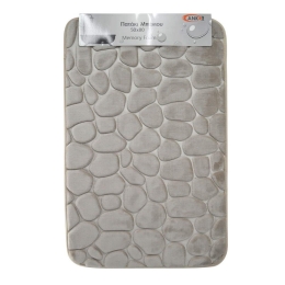 Πατάκι Μπάνιου Memory Foam 807864 80x50cm Beige Ankor 50 X 80 SBR