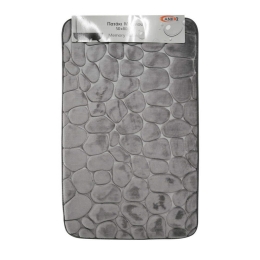Πατάκι Μπάνιου Memory Foam 807857 80x50cm Grey Ankor 50 X 80 SBR