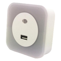 ΦΩΤΑΚΙ ΝΥΚΤΟΣ LED 1.5W 2700Κ 220-240V ΜΕ USB ΚΑΙ ΦΩΤΟΚΥΤΤΑΡΟ - EUROLAMP