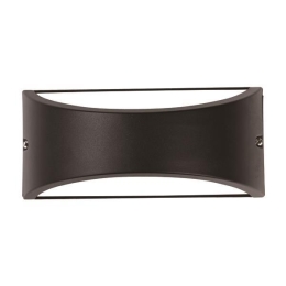 ΑΠΛΙΚΑ ΤΟΙΧΟΥ ΟΒΑΛ E27 220x99x100 IP54 ΜΑΥΡΗ EUROLAMP 145-20214