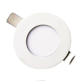 ΦΩΤΙΣΤΙΚΟ ΧΩΝΕΥΤΟ LED SLIM Φ85 3W 6500K ΛΕΥΚΟ PLUS 147-68600 | EUROLAMP