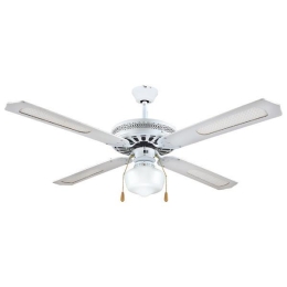 ΑΝΕΜΙΣΤΗΡΑΣ ΟΡΟΦΗΣ ΜΕ 1 ΦΩΣ E27 ΛΕΥΚΟΣ Φ130 70W 147-29000 | EUROLAMP