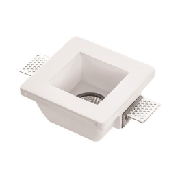 ΣΠΟΤ ΓΥΨΙΝΟ ΜΟΝΟ ΤΕΤΡΑΓΩΝΟ GU10 120x120x62 147-53202 | EUROLAMP