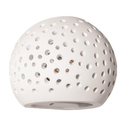 ΑΠΛΙΚΑ ΤΟΙΧΟΥ ΟΒΑΛ ΔΙΑΤΡΗΤΗ ΓΥΨΙΝΗ G9 150x125x115 EUROLAMP 147-53309