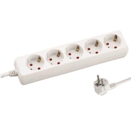 ΠOΛYΠPIZO 5 ΘΕΣΕΩΝ ΜΕ KAΛΩΔIO 3X1,5mm 1,5m ΜΕ ΠΑΙΔΙΚΗ ΠΡΟΣΤΑΣΙΑ - EUROLAMP