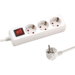 ΠOΛYΠPIZO 3 ΘΕΣΕΩΝ ΜΕ KAΛΩΔIO ΚΑΙ ΔΙΑΚΟΠΤΗ 3X1,5mm 5m ΜΕ ΠΑΙΔΙΚΗ ΠΡΟΣΤΑΣΙΑ - EUROLAMP