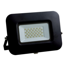ΠΡΟΒΟΛΕΑΣ LED 30W SMD ΒΑΣΗ 360° ΜΑΥΡΟΣ IP65 3000K PLUS |EUROLAMP