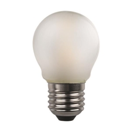 ΛΑΜΠΑ LED ΣΦΑΙΡΙΚΗ CROSSED FILAMENT 4.5W E27 3000K  FROST 147-78264 | EUROLAMP