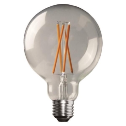 ΛΑΜΠΑ LED ΓΛΟΜΠΟΣ G95 CROSSED FILAMENT 11W Ε27 3000K 220-240V DIMMABLE CLEAR 147-78471 | EUROLAMP