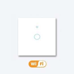 Έξυπνος Wi-Fi Γυάλινος Διακόπτης Αφής Μονός HOUSEMATE