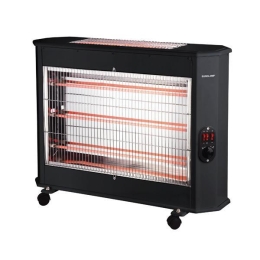 ΘΕΡΜΑΣΤΡΑ ΧΑΛΑΖΙΑ 2800W ΜΑΥΡΗ 2FACE ΜΕ ΘΕΡΜΟΣΤΑΤΗ 300-41403 - EUROLAMP