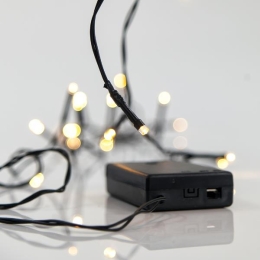 ΣΕΙΡΑ ΜΠΑΤΑΡΙΑΣ 20 LED 5MM ΘΕΡΜΟ ΛΕΥΚΟ LED ΑΝΑ 10CM IP20​ 600-11141 | MAGIC CHRISTMAS