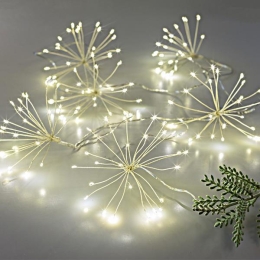 ΜΠΟΥΚΕΤΑΚΙΑ 120 MINI LED ΘΕΡΜΟ ΛΕΥΚΟ LED IP44 - 600-11449 | MAGIC CHRISTMAS