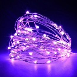 ΣΕΙΡΑ 100 ΜΙΝΙ LED ΣΤΑΘΕΡΟ ΜΕ ΜΕΤΑΣΧΗΜΑΤΙΣΤΗ ΜΩΒ LED ΙΡ44-600-11720 | MAGIC CHRISTMAS