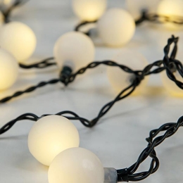 ΣΕΙΡΑ 80 LED ΜΕ ΔΙΑΚΟΣΜΗΤΙΚΗ ΜΠΑΛΙΤΣΑ Ø2CM 31V ΠΡΑΣΙΝΟ ΚΑΛΩΔΙΟ ΘΕΡΜΑ ΛΕΥΚΑ LED ΙΡ44 - 600-11912 | MAGIC CHRISTMAS