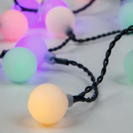 ΣΕΙΡΑ 80 LED ΜΕ ΔΙΑΚΟΣΜΗΤΙΚΗ ΜΠΑΛΙΤΣΑ ΠΟΛΥΧΡΩΜΑ LED ΙΡ44 - 600-11913 | MAGIC CHRISTMAS