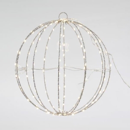 ΑΣΗΜΙ ΜΠΑΛΑ ΦΩΤΙΖΟΜΕΝΗ 144 LED 30cm IP44 600-22401 | MAGIC CHRISTMAS