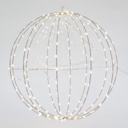 ΑΣΗΜΙ ΜΠΑΛΑ ΦΩΤΙΖΟΜΕΝΗ 240 LED 40cm IP44 600-22402 | MAGIC CHRISTMAS