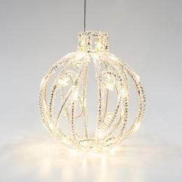 ΑΚΡΥΛΙΚΗ ΜΠΑΛΑ 40 ΘΕΡΜΑ ΛΕΥΚΑ LED 500cm IP44 600-45715 | MAGIC CHRISTMAS