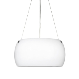 Φωτιστικό Οροφής Equatore I-EQUATORE/S40BCO White Γυαλί