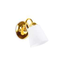 Φωτιστικό Τοίχου 1162 I-1162/AP ORO Gold Μέταλλο,Γυαλί