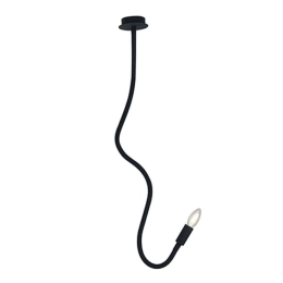 Φωτιστικό Οροφής Lover I-LOVER-1-NERO 1xE14 Φ10cm 100cm Black Luce Ambiente Design Μέταλλο