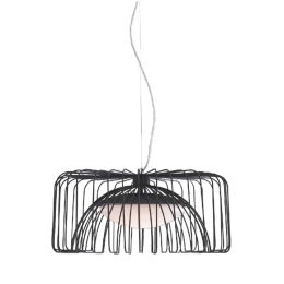 Φωτιστικό Οροφής Cougar LED-COUGAR-NERO Black Μέταλλο