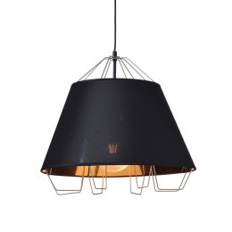 Φωτιστικό Οροφής Avantgarde OD8003BG Black Μέταλλο,Ύφασμα