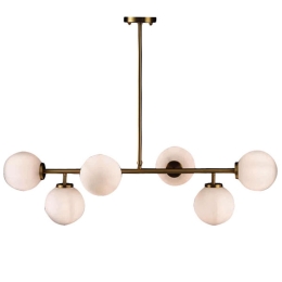 Φωτιστικό Οροφής Avantgarde V360506P White-Gold Μέταλλο,Γυαλί