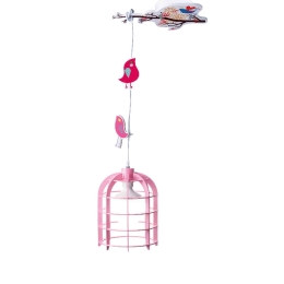 Φωτιστικό Οροφής MD150411P Pink Πλαστικό,Mdf