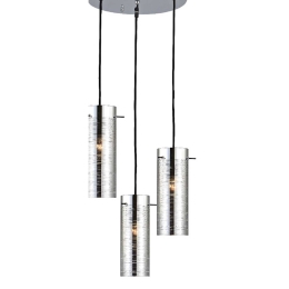 Φωτιστικό Οροφής Style DLA12593CH Chrome Μέταλλο,Γυαλί