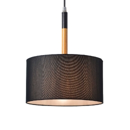 Φωτιστικό Οροφής Textile & Crystal  OD650825PBK Black Μέταλλο,Ύφασμα