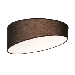 Φωτιστικό Οροφής Textile & Crystal AD8030BK Black Μέταλλο,Ύφασμα