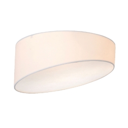 Φωτιστικό Οροφής Textile & Crystal AD8030WH White Μέταλλο,Ύφασμα