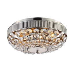 Φωτιστικό Οροφής Textile & Crystal DLA12253 Clear Κρύσταλλο,Μέταλλο